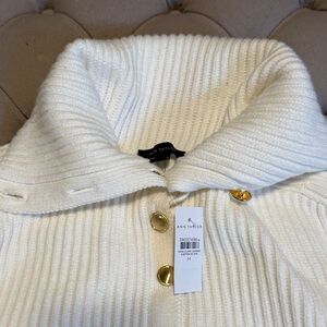 Ann Taylor Women's Cream Cowl Neck Sweater